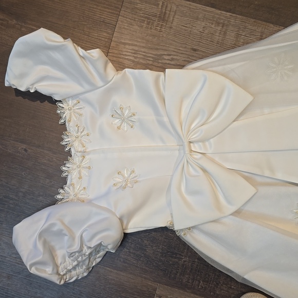 Beautiful vintage communion or flower girl dress, sz 8 - Picture 9 of 13